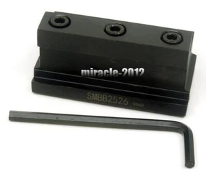 SMBB2526 Grooving Cut-Off Cutter 25mm Cut Off Blade Holder Base block For CNC - Picture 1 of 5