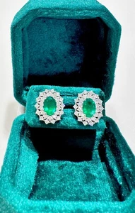 Orecchini in oro con smeraldi e diamanti PROJ34 - Picture 1 of 2