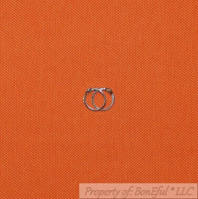 BonEful Tela FQ Algodón Edredón Naranja Lunares Halloween Pequeño Pin País Foto 1 de 4