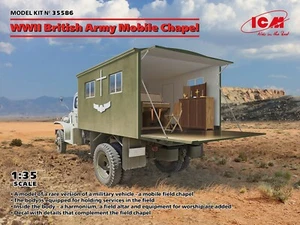 ICM 1/35 WWII British Army Mobile Chapel Model Kit ICM35586 - Picture 1 of 3