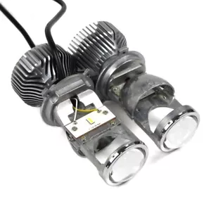H4 Mini Bi-LED Projector 1.5 inch Headlight Lens 60W Headlamp Retrofit DIY 9003 - Foto 1 di 9