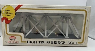 Model Power HO. Scale High Truss Bridge No. 112 Two Hand Painted Figures - Image 1 of 4