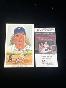 Postal firmada por Pee Wee Reese HOF Pérez-Steele 1989 AUTO CERTIFICADO DE AUTENTICIDAD JSA 10000 -1# - Imagen 1 de 5