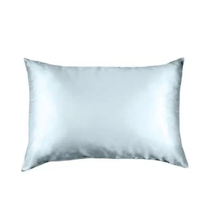 Pure Silk Pillow Case by Royal Comfort (Single Pack) - Soft Blue - Picture 1 of 8