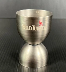 Wild Turkey Kentucky Bourbon Doble Campana Jigger - Acero Inoxidable - ¡Nuevo! - Imagen 1 de 5