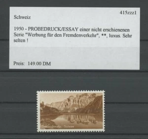 SCHWEIZ SPECIMEN 1950 ESSAY TRIAL TEST PRINT PROOF PRUEBA SEEBODENALP m2115 - Bild 1 von 1