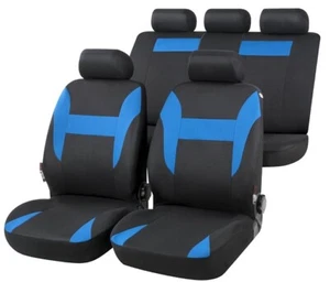 COPRISEDILI PER TOYOTA RAV4 1994-2000 I 13423 NERO BLU FODERE AUTO COMPATIBILI - Foto 1 di 8