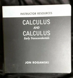 "Calculus Early Transcendentals" Instructor Resources (2008) by Jon Rogawski - Picture 1 of 4