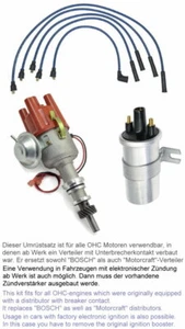 Zündverteiler OHC 1,3-2,0l Umrüstsatz auf kontaktlose Zündung FORD Taunus - Bild 1 von 1