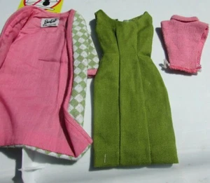 Vintage Barbie Clothing Poodle Parade #1643 Original 1965 Dress Coat Dickie - Afbeelding 1 van 12