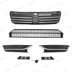 7PC For Passat 2012-2015 Upper Lower Chrome Grille Mesh Fog light lamp Covers - Picture 1 of 6