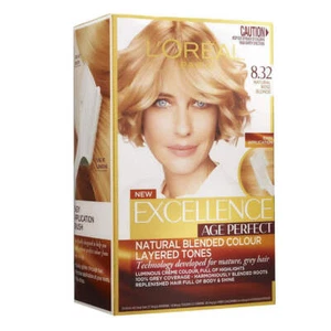 L'Oreal Paris Excellence Age Perfect Hair Colour 8.32 Natural Rose Blonde - Picture 1 of 3