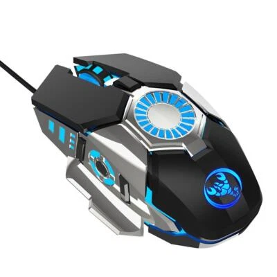 Wired Gaming Mouse with Cool Breathing Lights Gamer Mice 6 Buttons - Image 1 of 4