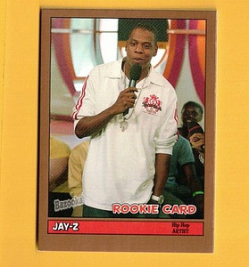 JAY-Z 2005 TOPPS BAZOOKA GOLD PARALLEL ROOKIE CARD #216 HIP HOP ARTIST