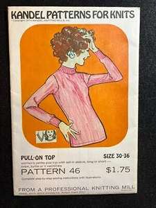 Kandel Patterns For Knits Pattern 46 Women's Pull-on Top FF UNCUT Sealed - Picture 1 of 2