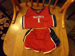 FÜR Puppe oder BÄR Jungen ROTER BABW #1 Outfit einen Bären bauen - Bild 1 von 3