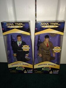 Star Trek 9in. Playmates A Piece Of The Action! Captain Kirk Mr. Spock BOTH MISP