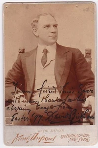 DAVID BISPHAM opera baritone siged cabinet photo to composer Louis Saar 1897 - Picture 1 of 1