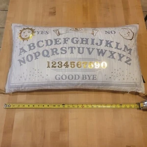 Cynthia Rowley White Ouji Board Feather Full Size Pillow Psychic Medium Spirits - Picture 1 of 10