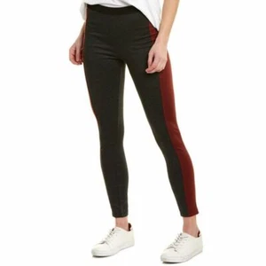 BCBGMaxAzria Legging Womens M Burgandy Combo Knit MSRP $138 - Picture 1 of 2