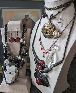 Mondlicht Mondfänger Menge schwarz rot Glas mystischer Wicca - Bild 1 von 12