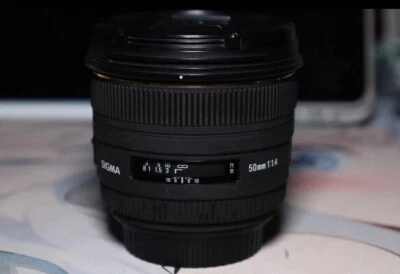Lente de medio fotograma para cámara SIGMA 50 mm 1 1,4 Dg HSM usada 1 pieza Foto 1 de 4