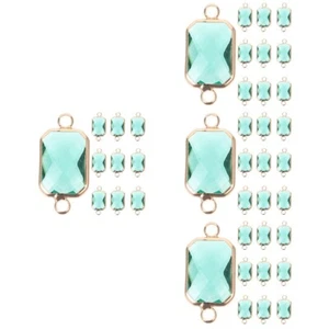40 Pcs Jewelry Links Connectors Decorative Shaped Jewelry Links Hanging Glass - Picture 1 of 12