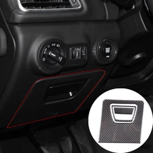 Carbon fiber Driver Storage box Panel Trim Cover Fit For Maserati Ghibil 2014-22 - Picture 1 of 10