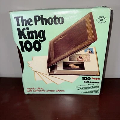 Álbum de fotos autoadhesivo vintage The Photo King 100 Magic Cling Norwood R 100-5 Foto 1 de 4