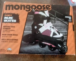 MONGOOSE INLINE SKATES-BRAND NEW-ADJUSTABLE SIZE 5 - 8, CANDY & BLACK - Picture 1 of 7