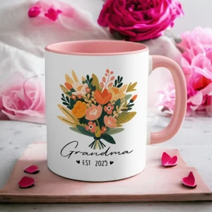 11 oz, to Grandma Best Mom coffee Tea cup mug gift for Mother's Day love flower - Picture 1 of 19
