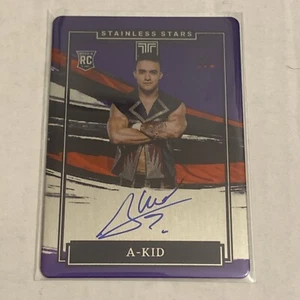 2022 Impeccable WWE A-Kid Rookie Stainless Stars On Card Auto Purple #9/49 - Picture 1 of 2