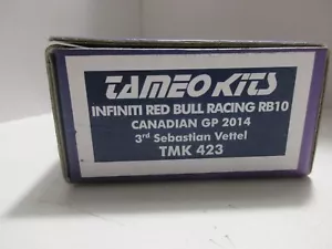 TAMEO KITS 1/43 INFINITI RED BULL RB10 GP CANADA 2014 3° VETTEL KIT TMK 423 - Imagen 1 de 14
