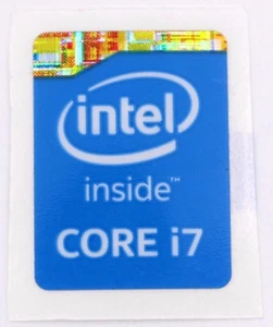 Intel Core i 7 Innen Aufkleber 15,5 x 21 mm Logo USA Verkäufer (5er Pack) - Bild 1 von 1