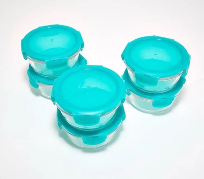 Lock & Lock 6 Pc Glass Container Set - Sea Glass  - Image 1 of 4