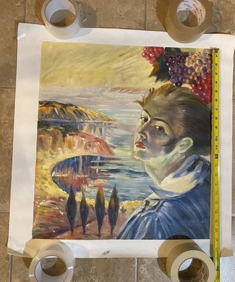 Réplica pintada a mano de “Autorretrato” por Salvador Dalí. Lona mediana. Foto 1 de 3