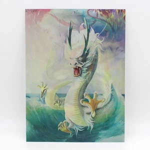Poster lenticolare 3D drago marino bianco stampa 12 x 16 pollici - Foto 1 di 1
