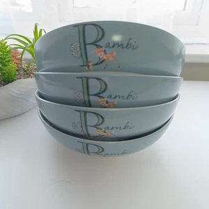Disney Bambi Rehkitz große blaue Pastaschalen - 4er Set Geschirr China 2022 - Bild 1 von 7