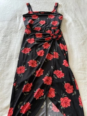 New No Boundaries Women’s Juniors Size Small S Wrap Look Floral Womens Dress - Image 1 of 3