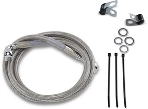 DS Braided Brake Line Kit Front +4" Harley Davidson FXD/FXR/FXRS/1200 Sportster - Picture 1 of 1