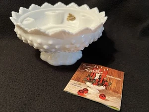 Centrotavola portacandele e vaso fiori vintage Fenton piano cottura vetro - Foto 1 di 10
