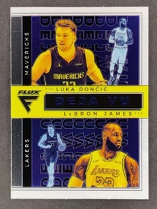 2020-21 Panini Flux LeBRON JAMES / LUKA DONCIC Deja Vu Insert #17 LA Lakers - Picture 1 of 2