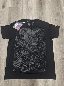 Ay Guey Mexico Men’s T Shirt Aztec Huitzilopochtli Size Medium Black NEW  - Picture 1 of 6