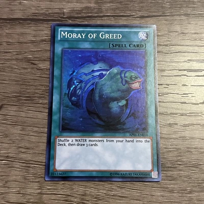 Yugioh 1x Moray of Greed AP01-EN010 Super Rare Unlimited Edition Near Mint - Image 1 of 2