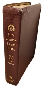 ✝️ New Geneva Study Bible : NKJV - 1995 - Genuine Leather - Nelson 2996BG - Foto 1 di 8