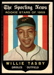 1959 Topps Willie Tasby Rookie Baltimore Orioles #143 - Bild 1 von 2