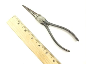 CRESCENT TOOLS 6-1/2" EXTRA LONG NEEDLE NOSE PLIERS - MADE IN USA AMERICAN - Picture 1 of 7