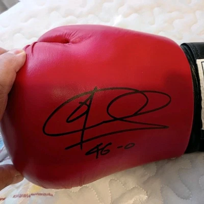 Guante Everlast firmado por Joe Calzage foto prueba de Boxing Hof Foto 1 de 3