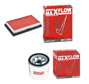 Air Oil Filter Service Kit fits Nissan Micra K13 Petrol 1.5L HR15 MAXFLOW® - Bild 1 von 1
