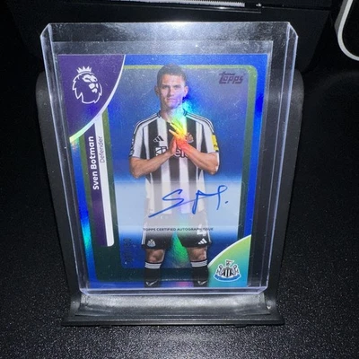 2025-26 Topps Premier League Sven Botman Auto Blue Foil 37/150 - Image 1 of 2
